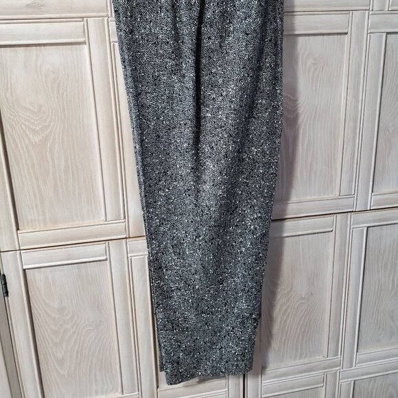 Vintage Clichy Bouclé Pants Suit, Cropped Jacket and Pleated Pants, Size 8 - Picture 15 of 16